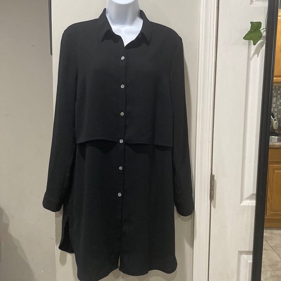 J. Jill Tops - J Jill black long sleeve shirt/dress Size small